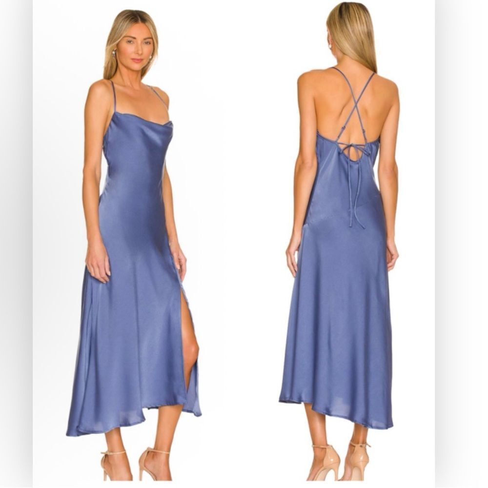 Astr Blue Midi Dress